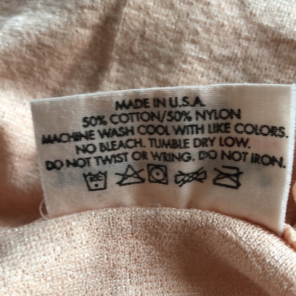 Michael Stars Light Peach Silver Shine Empire Waist V-Neck Crossover Tank Top - Picture 7 of 7